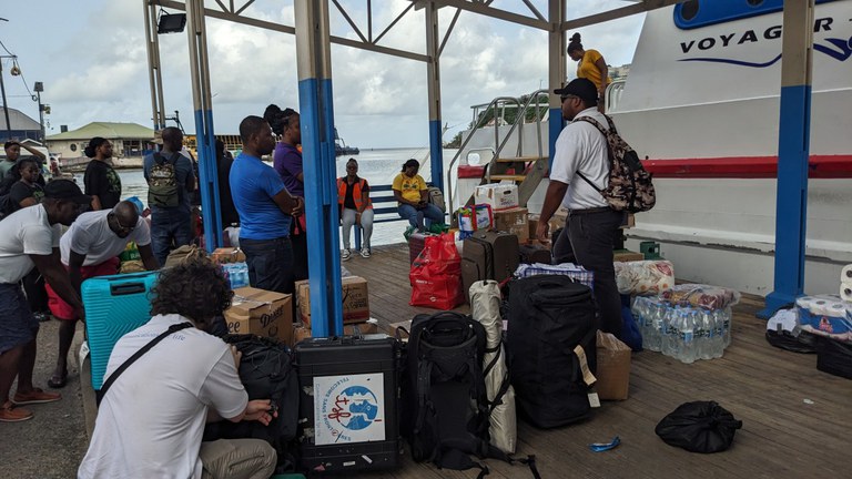 TSF sur le ferry en direction de Carriacou